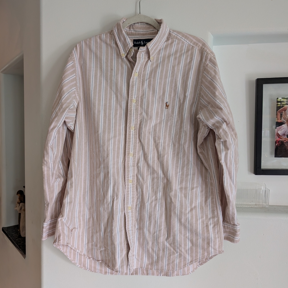 Ralph Lauren Classic Fit Striped Oxford Shirt